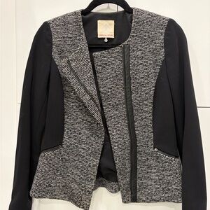Rebecca Taylor Black and Gray Blazer